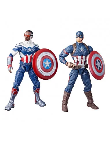 es::Marvel Legends Pack de 2 Figuras 2022 Captain America: Sam Wilson & Steve Rogers 15 cm
