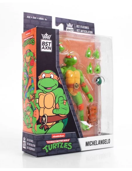 es::Tortugas Ninja Figura BST AXN Michelangelo 13 cm
