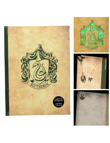 es::Harry Potter Libreta Slytherin con luz