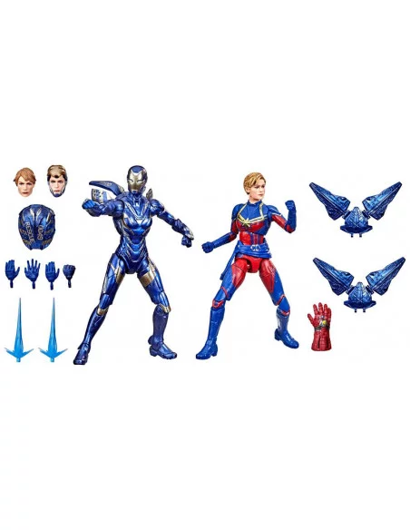 es::The Infinity Saga Marvel Legends Series Pack de 2 Figuras 2021 Captain Marvel & Rescue Armor 15 cm Endgame