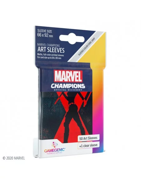 es::Marvel Champions Sleeves Black Widow