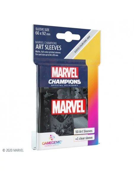 es::Marvel Champions Sleeves Marvel Black