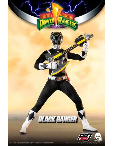 es::Mighty Morphin Power Rangers Figura FigZero 1/6 Black Ranger 30 cm
