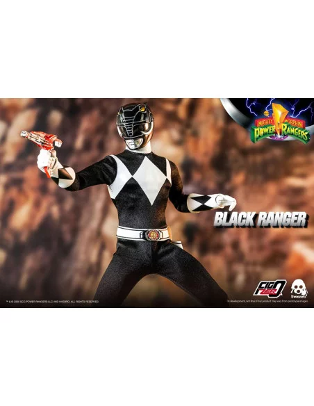 es::Mighty Morphin Power Rangers Figura FigZero 1/6 Black Ranger 30 cm
