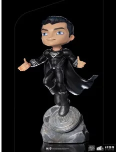 es::Justice League Minifigura Mini Co. Deluxe Superman Black Suit 18 cm 2