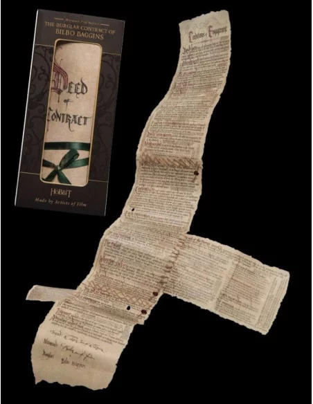 es::El Hobbit Réplica Mini Contrato de Bilbo 