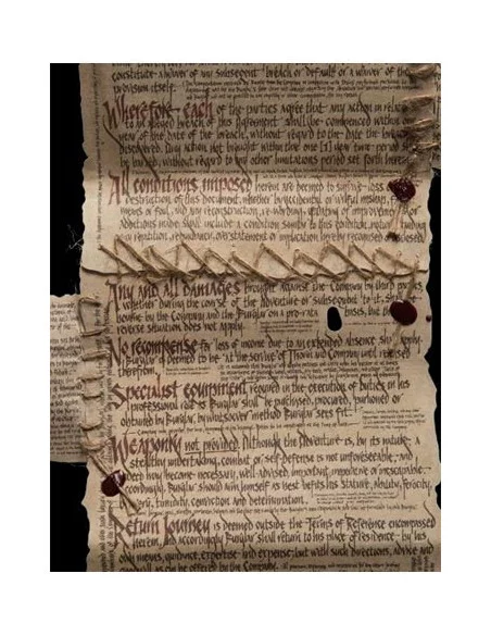 es::El Hobbit Réplica Mini Contrato de Bilbo 