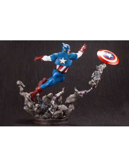 es::Marvel Comics Fine Art Estatua 1/6 Captain America 36 cm
