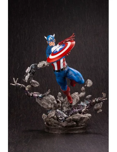 es::Marvel Comics Fine Art Estatua 1/6 Captain America 36 cm