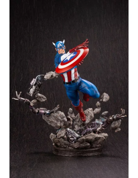 es::Marvel Comics Fine Art Estatua 1/6 Captain America 36 cm
