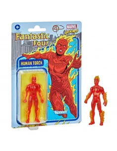 es::Marvel Legends Retro Figura Human Torch 10 cm