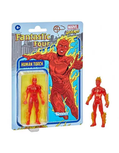 es::Marvel Legends Retro Figura Human Torch 10 cm