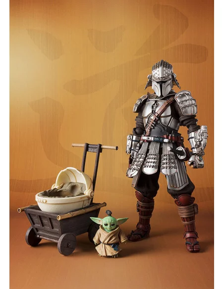 es::Star Wars Ronin Mandalorian y Grogu Beskar Armor Figuras Meisho Movie Realization