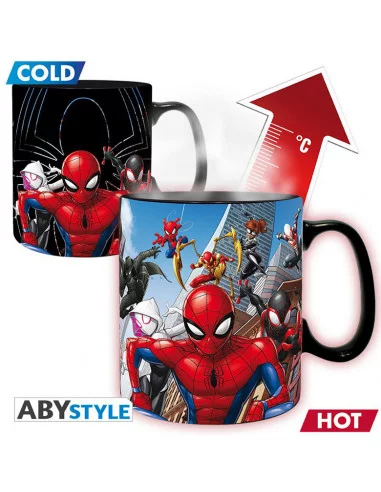 es::Marvel Comics Taza cambio de imagen Multiverso Spiderman 460 ml