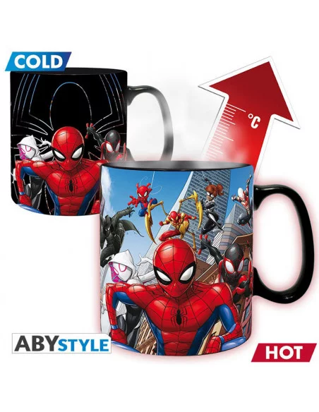 es::Marvel Comics Taza cambio de imagen Multiverso Spiderman 460 ml