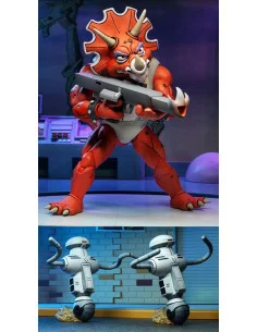 es::Tortugas Ninja Pack de 3 Figuras Triceraton Infantryman & Roadkill Rodney 18 cm