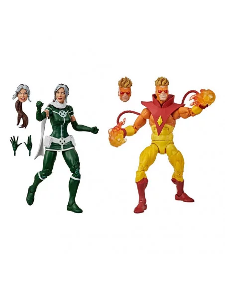 es::X-Men Marvel Legends Pack de 2 Figuras Marvel's Rogue & Marvel's Pyro 15 cm