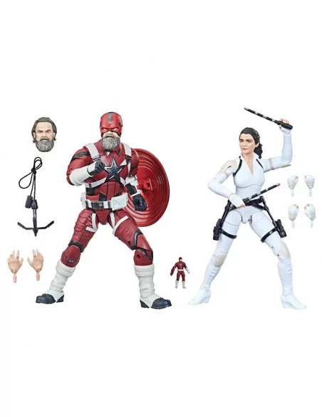 es::Black Widow Movie Marvel Legends Series Red Guardian + Melina Set figuras 15 cm