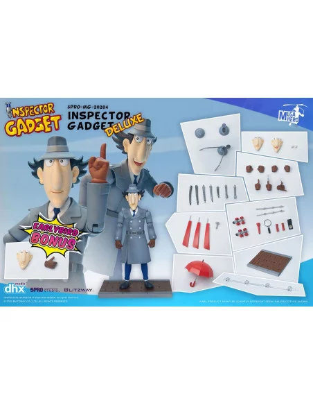 es::Inspector Gadget Figuras 1/12 Mega Hero Inspector Gadget Deluxe 17 cm