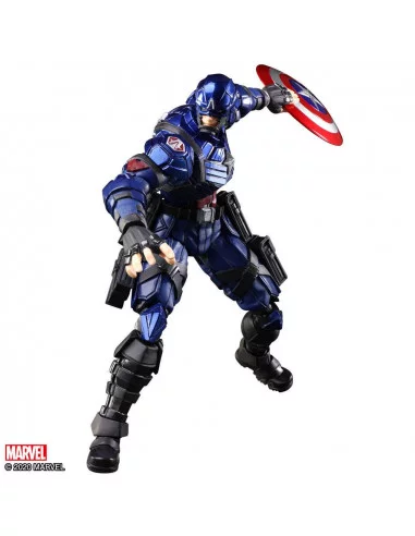 es::Marvel Universe Bring Arts Figura Captain America by Tetsuya Nomura 16 cm