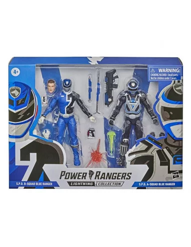 es::Power Rangers Lightning Collection Pack de 2 Figuras B-Squad Blue Ranger vs. A-Squad Blue Ranger 15 cm