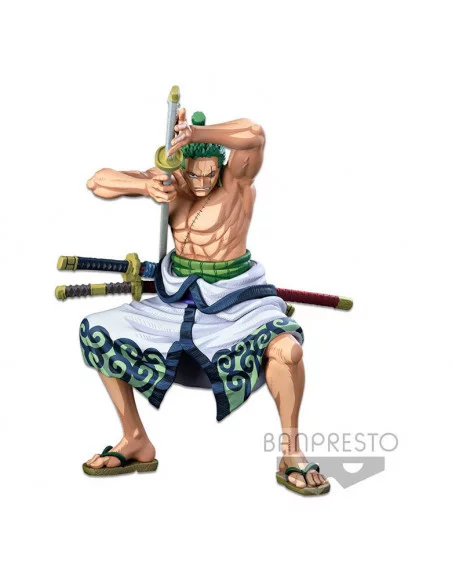 es::One Piece Estatua Master Stars Piece The Roronoa Zoro Two Dimensions 22 cm