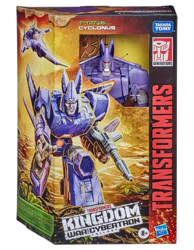 es::Transformers Generations War for Cybertron: Kingdom Figura Cyclonus Voyager Class