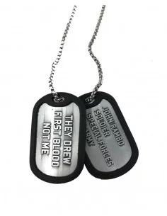 es::Rambo Chapas de Identificación con Collar Logo 2