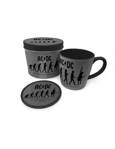 es::AC/DC Taza con Posavaso The Evolution of Rock
