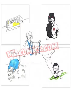 es::Real Zaragoza: Casablanca, Madrid, París Con dibujo original de Oscar Sanz 2