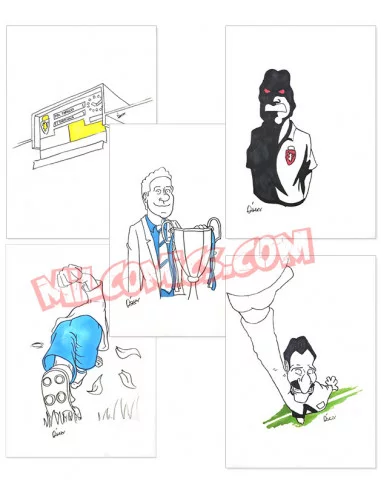 es::Real Zaragoza: Casablanca, Madrid, París Con dibujo original de Oscar Sanz