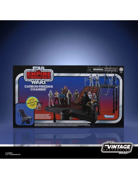 es::Star Wars Episode V Vintage Collection Carbon-Freezing Chamber con figura de Stormtrooper 10 cm