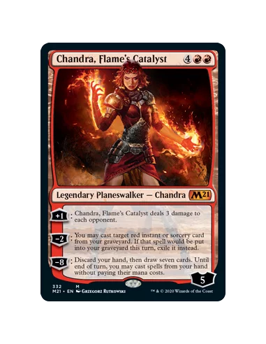 es::Magic Core 2021 Chandra, Flame's Catalyst Deck 