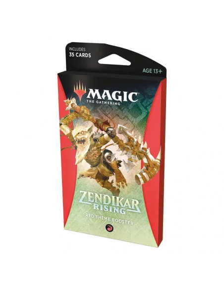 es::Magic the Gathering Zendikar Rising Red Theme Booster en inglés