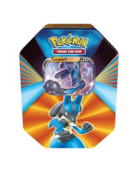 es::Pokémon Spring Tin 2021 Lata Lucario Fuerza V