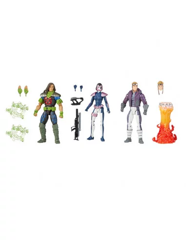 es::Marvel Legends Pack de 3 Figuras Domino, Rictor y Cannonball 15 cm