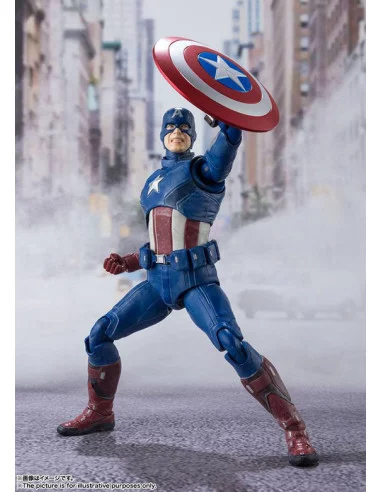 es::Vengadores Figura S.H. Figuarts Captain America Avengers Assemble Edition 15 cm