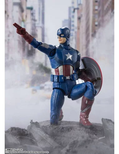es::Vengadores Figura S.H. Figuarts Captain America Avengers Assemble Edition 15 cm
