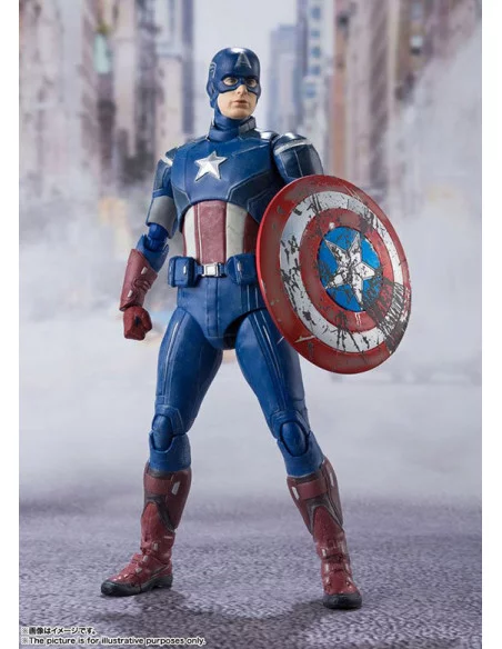 es::Vengadores Figura S.H. Figuarts Captain America Avengers Assemble Edition 15 cm