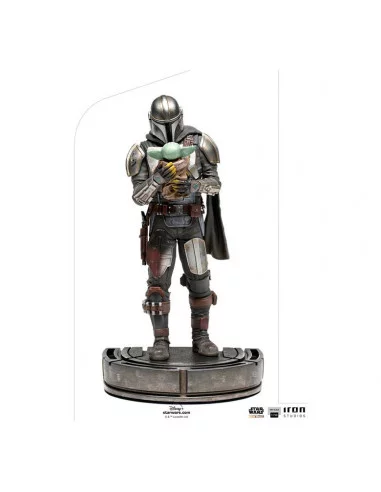 es::Star Wars The Mandalorian Estatua 1/10 Art Scale The Mandalorian y Grogu 22 cm