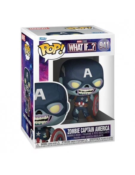es::Marvel What If...? Funko POP! Zombie Captain America 9 cm