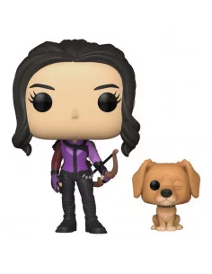 es::Marvel Hawkeye Funko POP! Figura Kate Bishop w/Lucky the Pizza Dog 9 cm