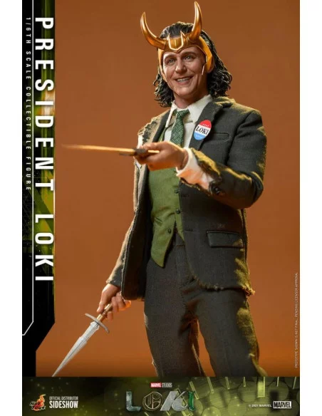 es::Loki Figura 1/6 President Loki Hot Toys 31 cm