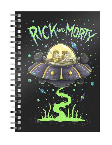 es::Rick y Morty libreta espiral Space Ship