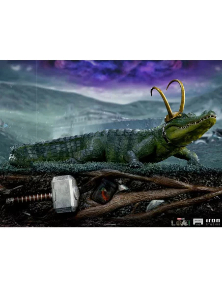 es::Loki Estatua 1/10 Art Scale Alligator 15 cm