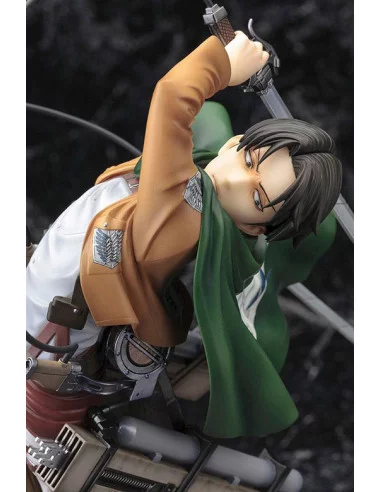 es::Attack on Titan Estatua ARTFXJ 1/8 Levi Renewal Package Ver. 28 cm
