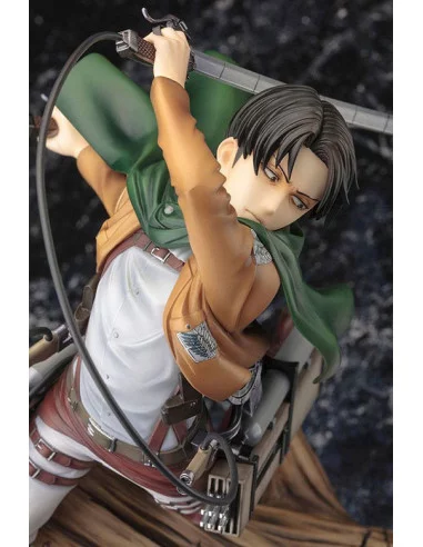 es::Attack on Titan Estatua ARTFXJ 1/8 Levi Renewal Package Ver. 28 cm