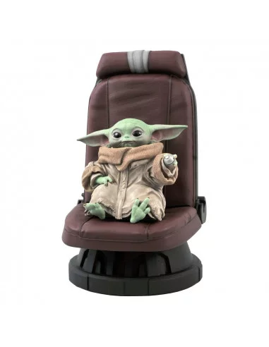es::Star Wars The Mandalorian Estatua Premier Collection 1/2 The Child in Chair 30 cm 