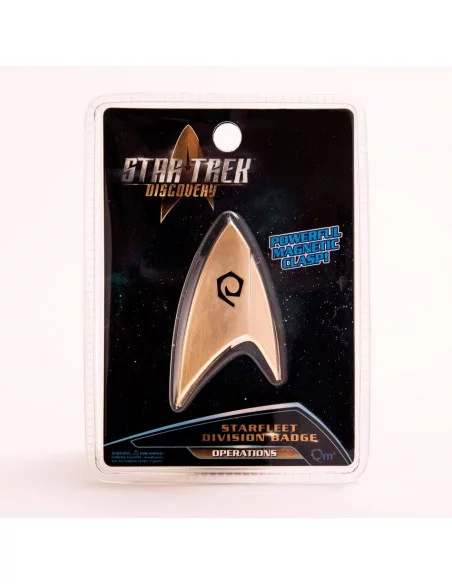 es::Star Trek Discovery réplica 1/1 Distintivo Operations de la Flota Estelar magnético 