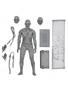 es::Universal Monsters Figura Ultimate The Mummy Black & White 18 cm 2